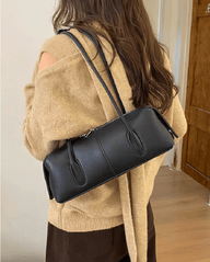 Hannah Cylindrical Leather Shoulder Bag