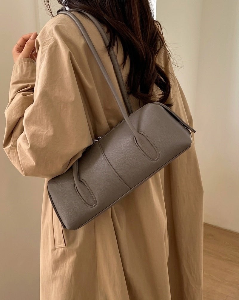 ZEYA - Hannah Cylindrical Leather Shoulder Bag
