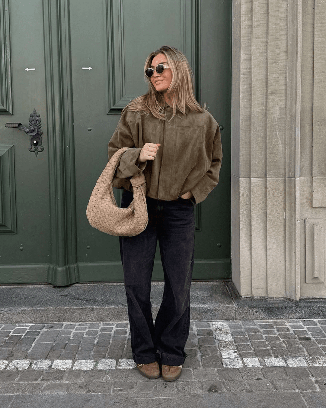 ZEYA - Helen Faux Suede Bomber Jacket
