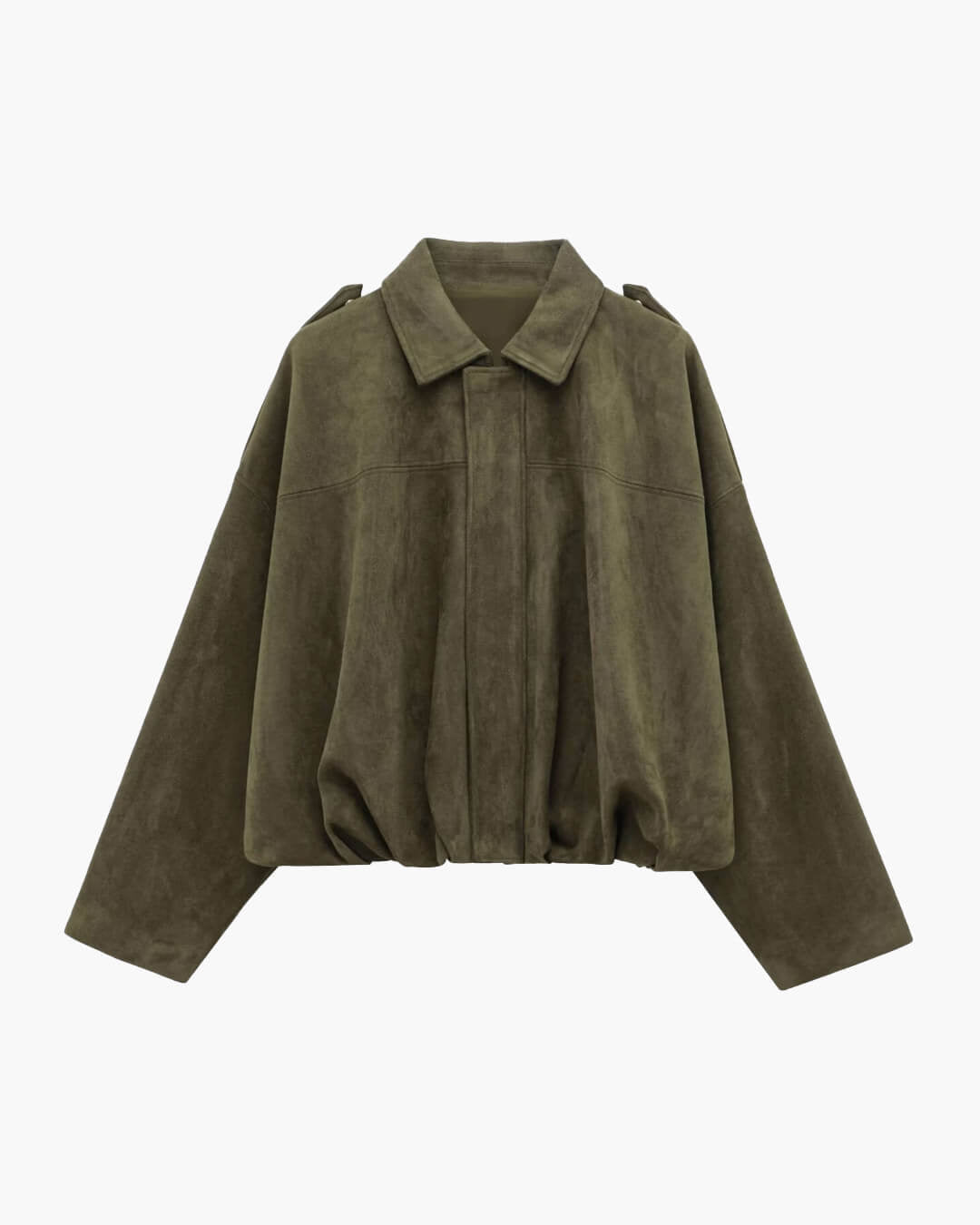 ZEYA - Helen Faux Suede Bomber Jacket