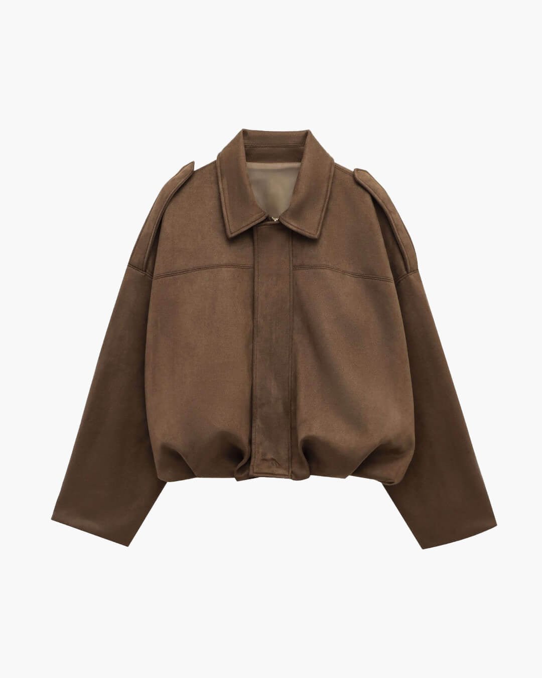 ZEYA - Helen Faux Suede Bomber Jacket