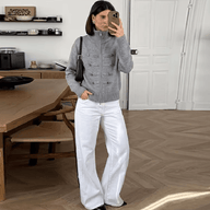 Helena Turtleneck Zip Knit Cardigan