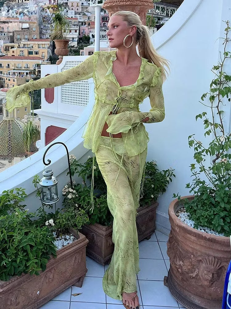 Iris mesh bodycon maxiklänning