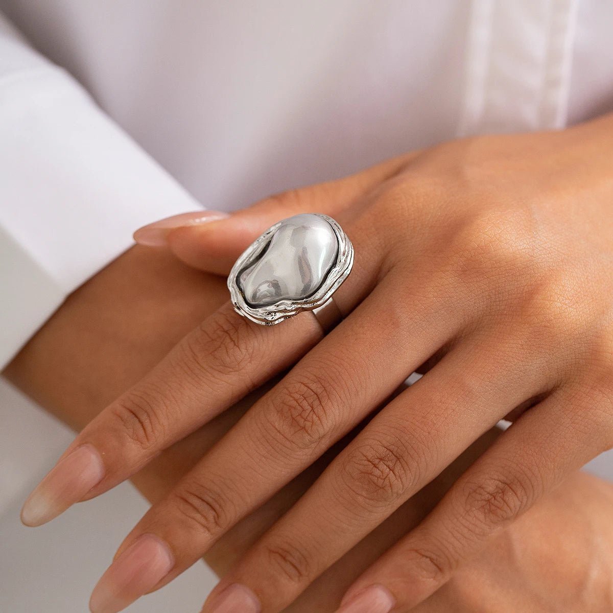 ZEYA - Ivy Adjustable Pearl Ring