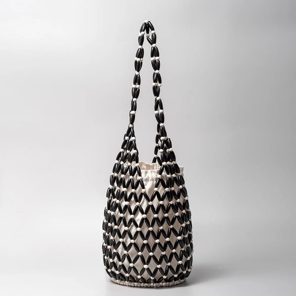 ZEYA - Jessica Woven Beaded Tote Bag