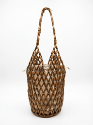 Jessica Woven Beaded Tote Bag