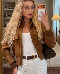 Joanna Cropped Bomberjacka