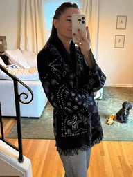 Judy Fringed Long Cardigan