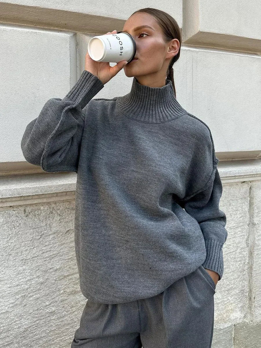 ZEYA - Kath Turtleneck Knit Sweater