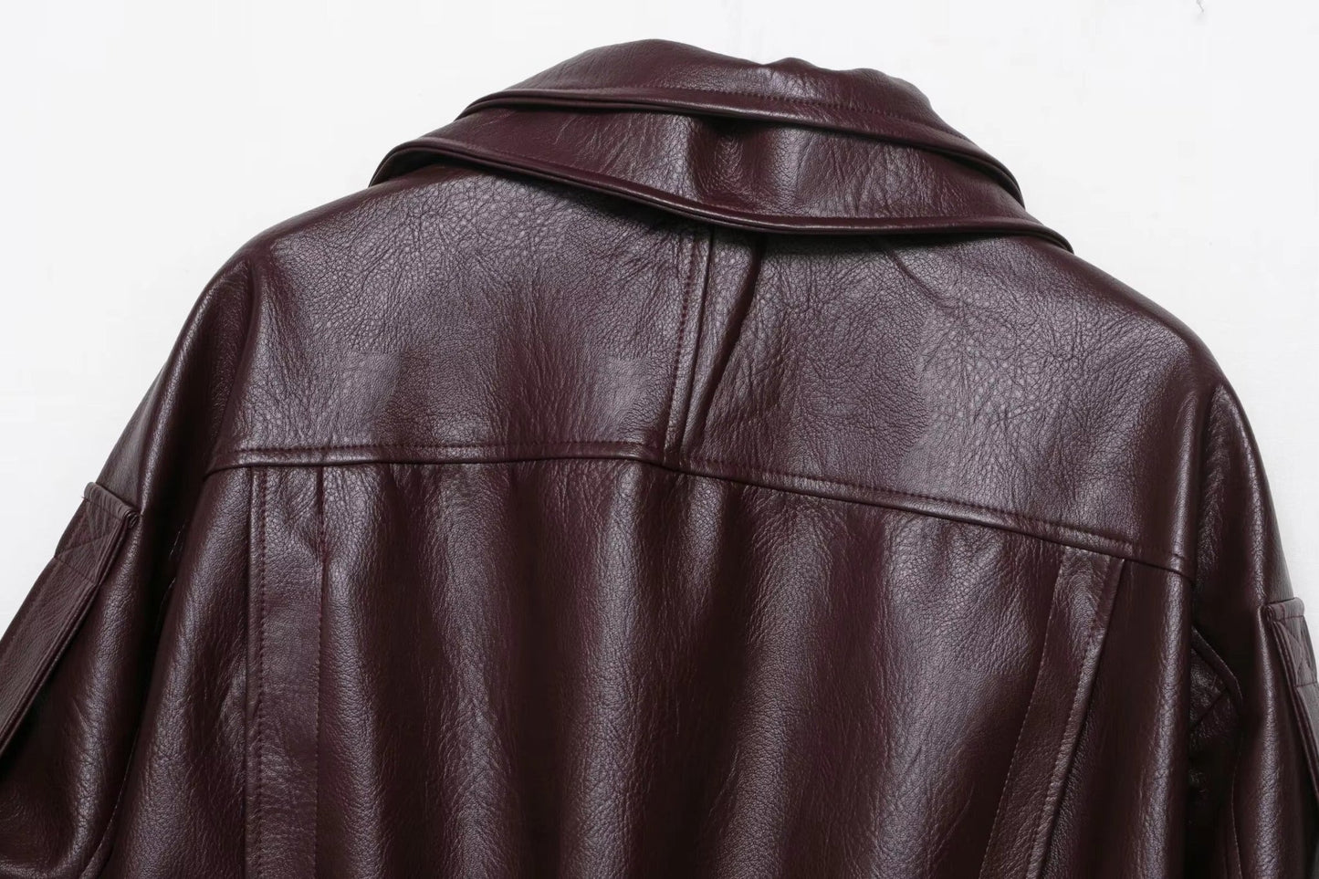 ZEYA - Kira Belted Leather Jacket