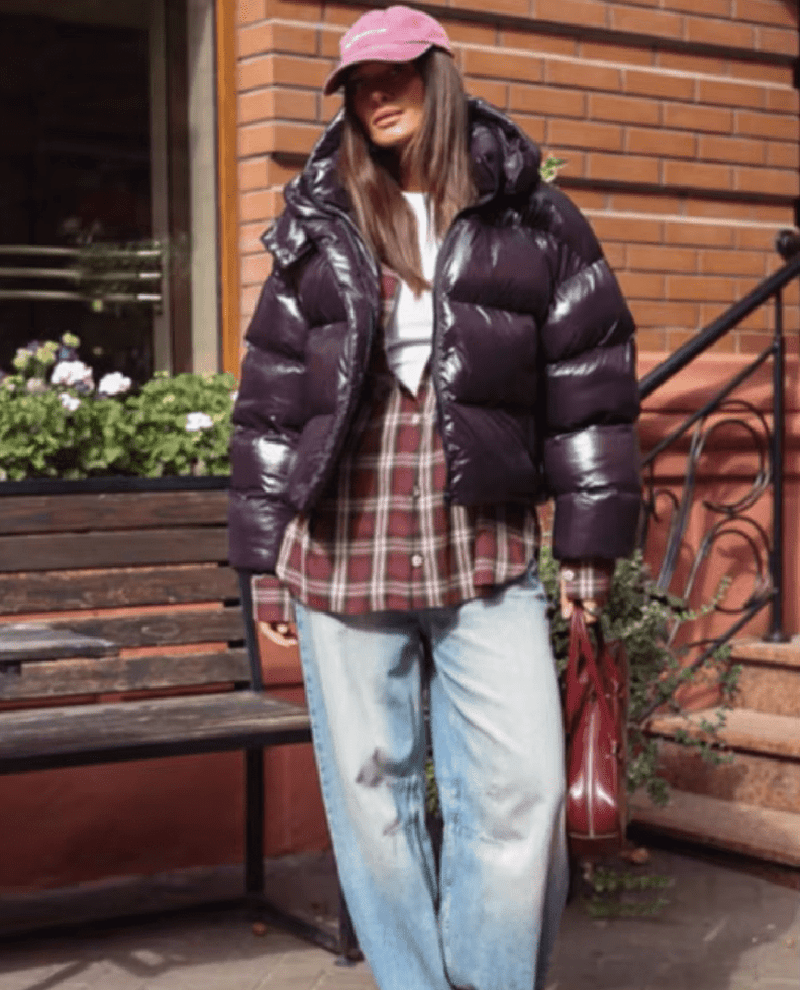 ZEYA - Lara Hooded Glossy Puffer Jacket