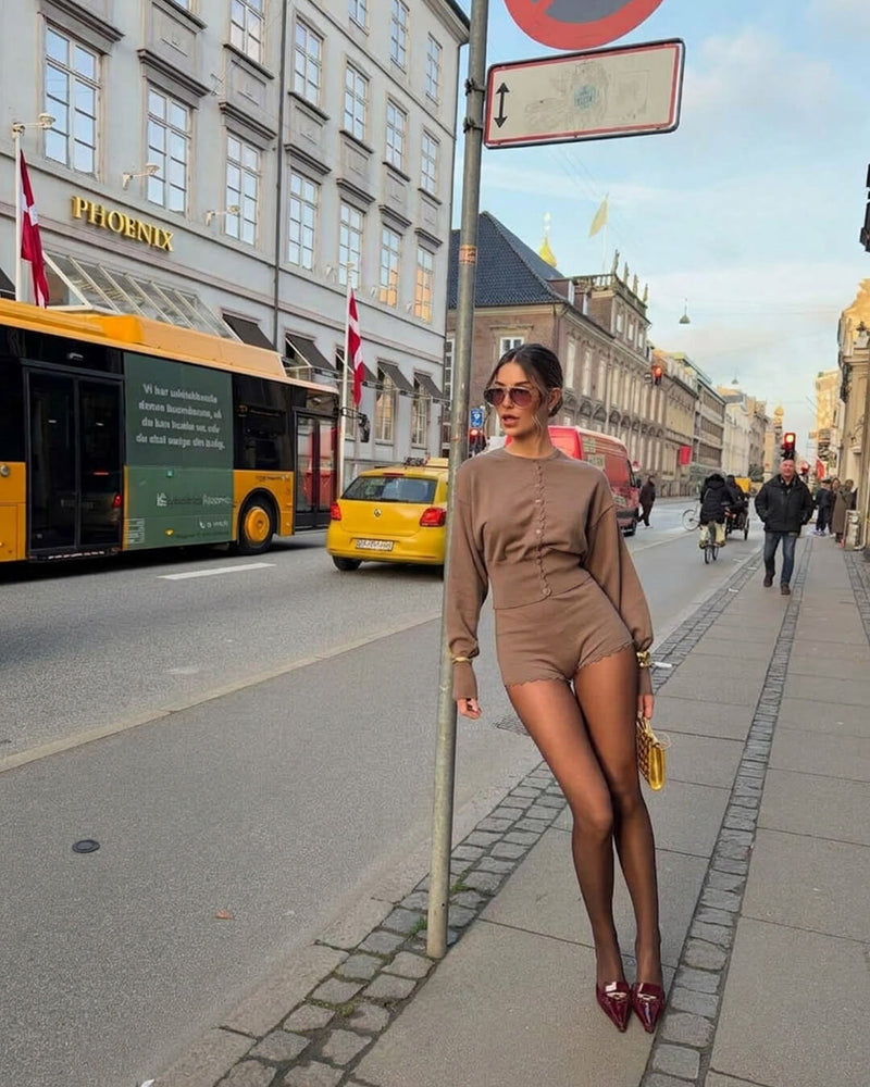 ZEYA - Layla Ribbed Knit Two-Piece Set