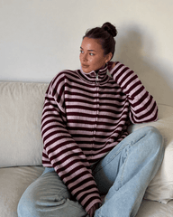 Leah Randig Stickad Högkrage Tröja