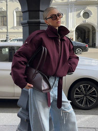 Liana Loose Fit Bomber Jacket