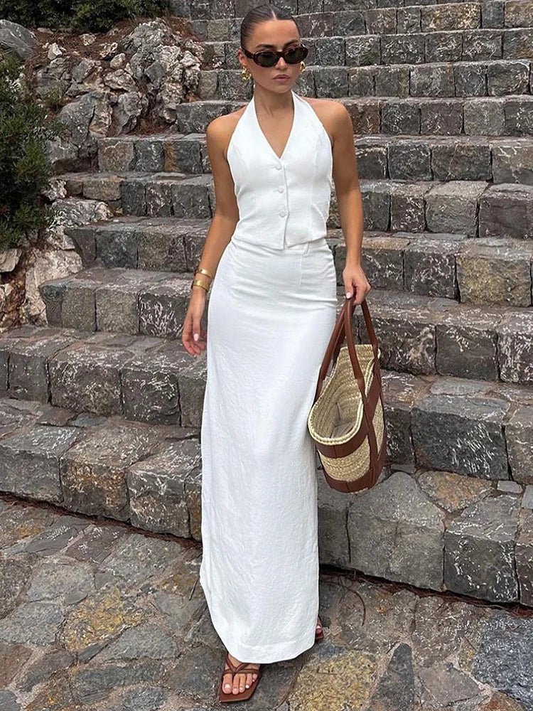 ZEYA - Lianne Halter Maxi Skirt Set