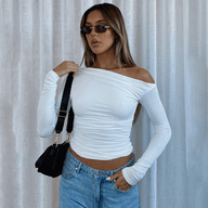 Maddy Off-Shoulder Long Sleeve Top