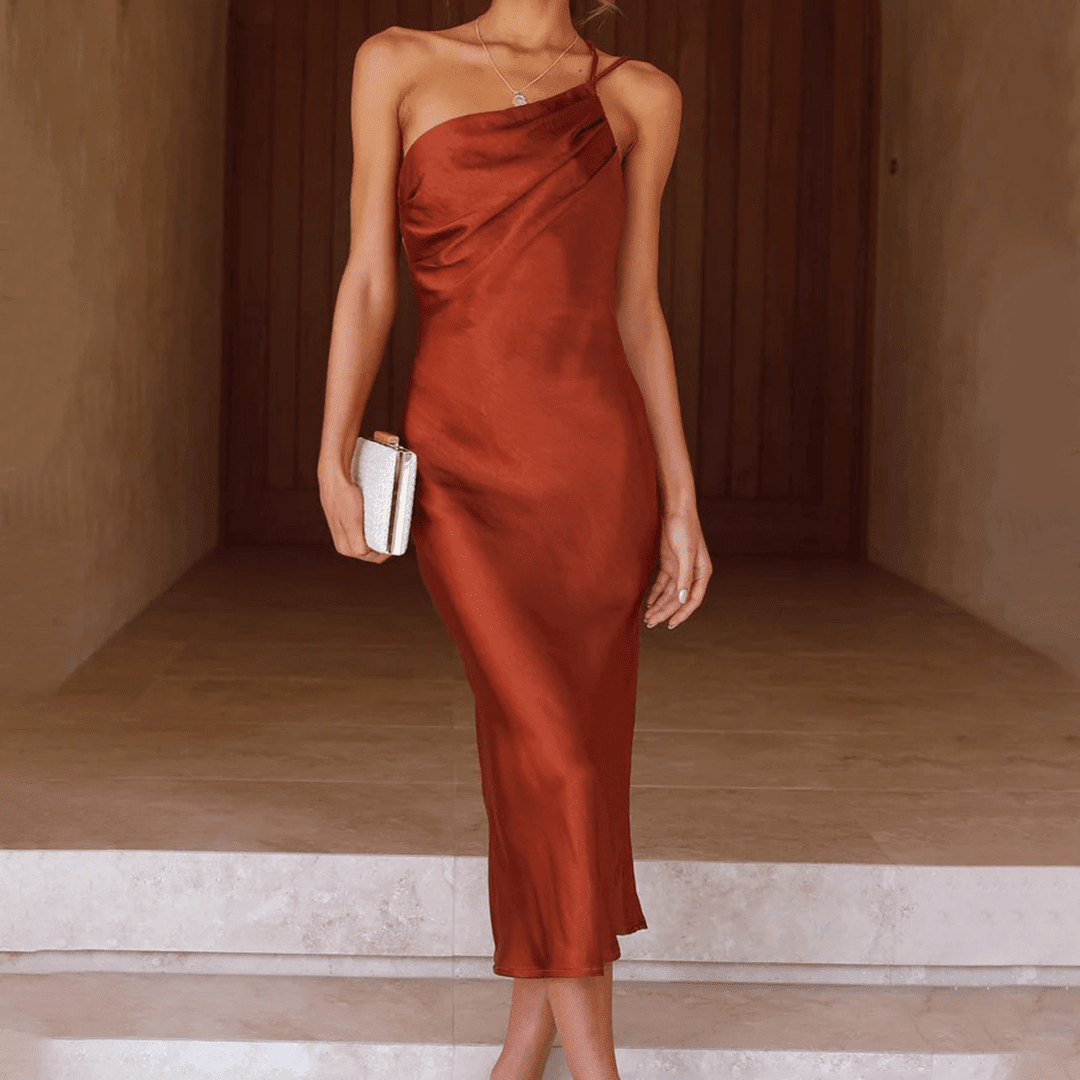 ZEYA - Magnolia One - Shoulder Midi Dress