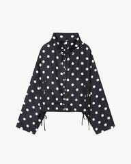 Valerie Polka Dot High Collar Jacket