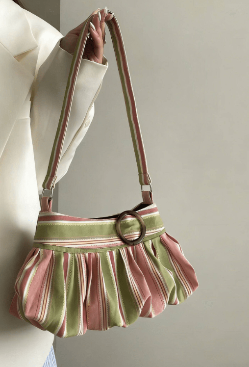 ZEYA - Maria Striped Shoulder Bag