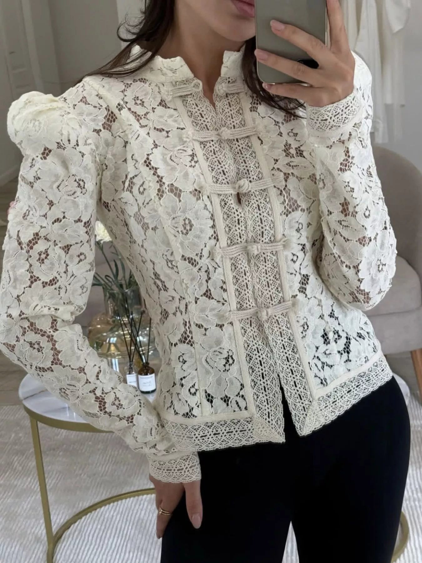 ZEYA - Mariana Sheer Lace Blouse