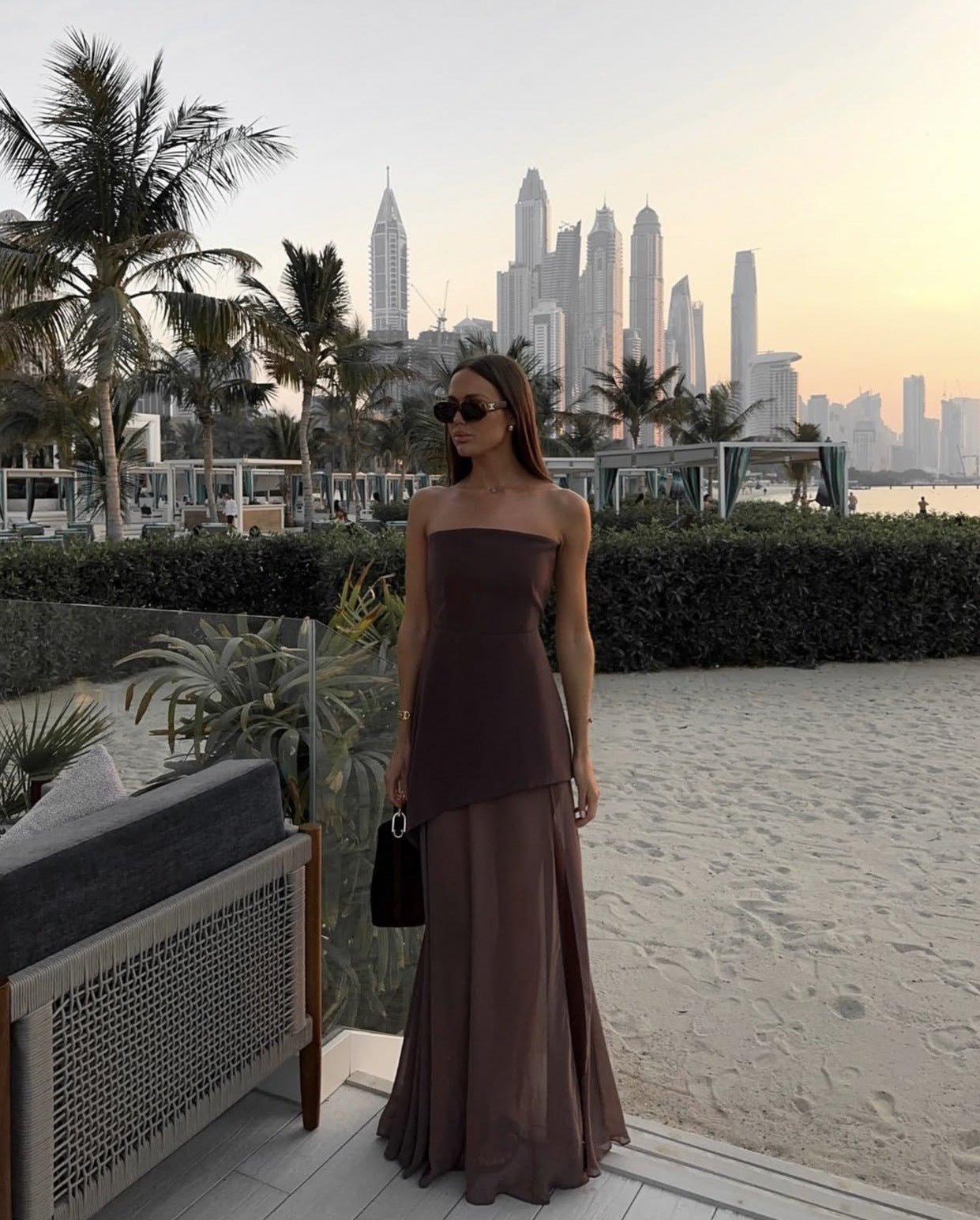 ZEYA - Mary Asymmetric Maxi Dress