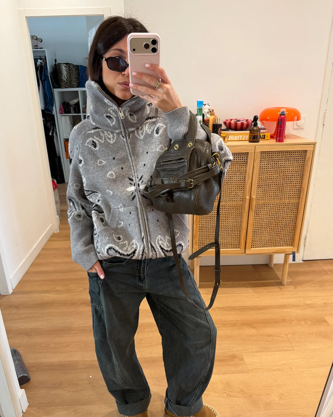 ZEYA - Melanie Paisley Zip-Up Knit Jacket