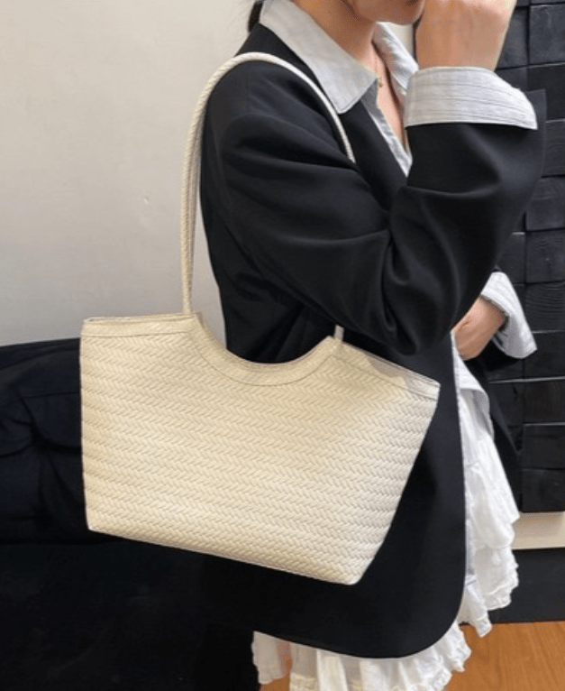ZEYA - Mica Woven Faux Leather Bag