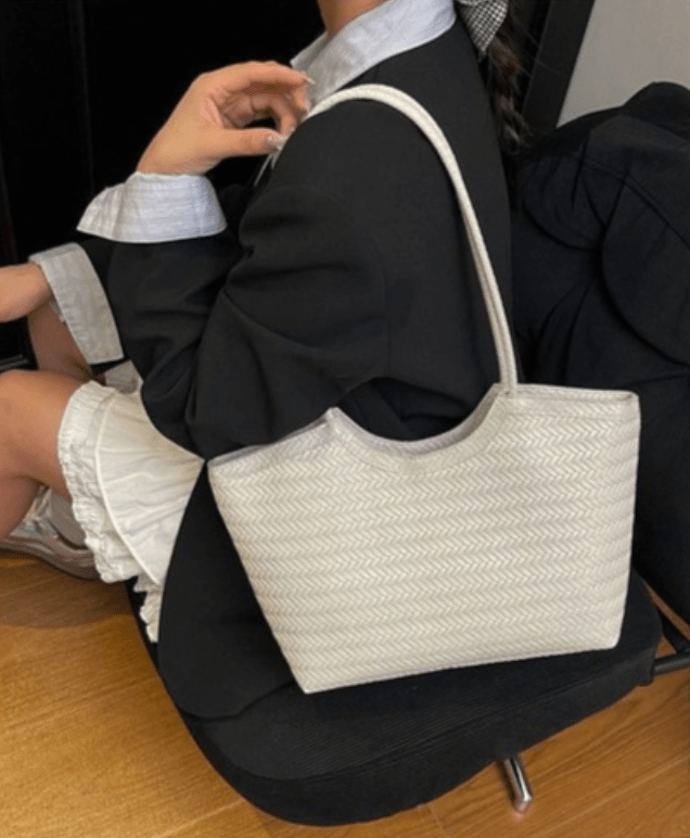 ZEYA - Mica Woven Faux Leather Bag