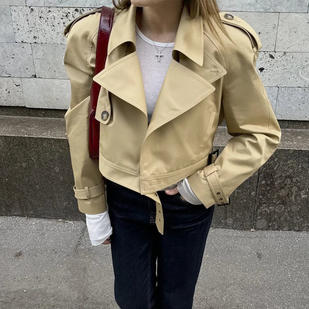ZEYA - Mila Cropped Trench Jacket