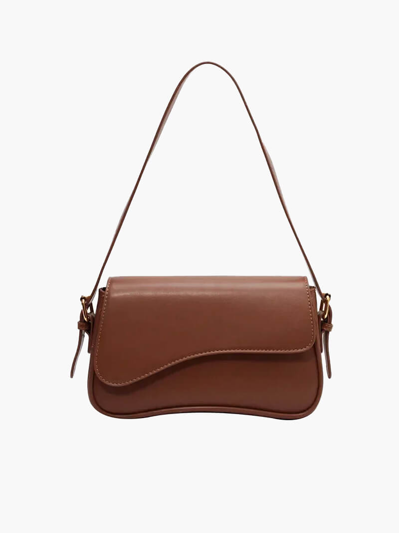 Zeya - Mila Shoulder Saddle Bag Brown Regular