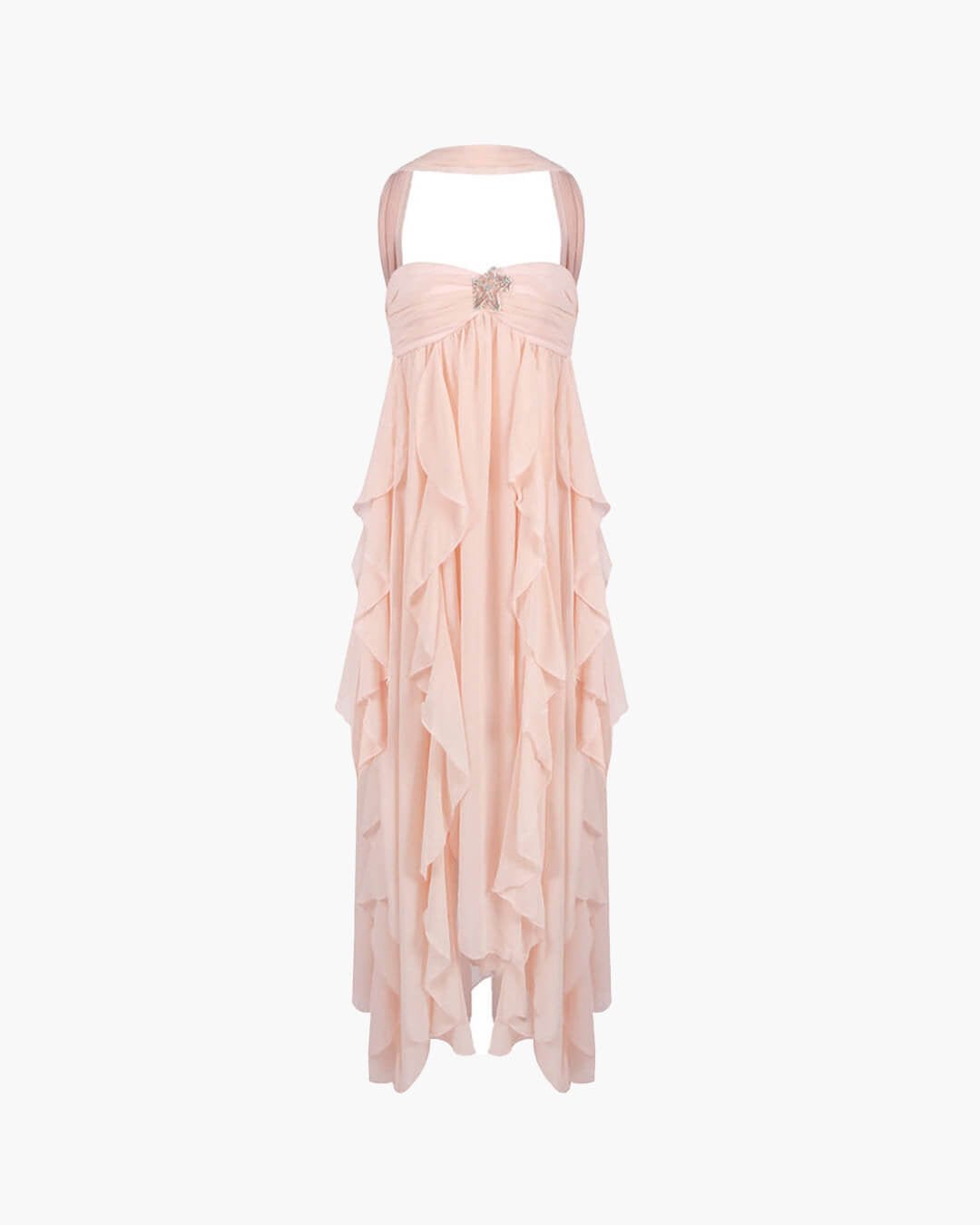 ZEYA - Nela Strapless Ruffled Maxi Dress