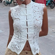 Odette Sleeveless Lace Top