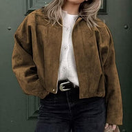 Olivia vintage khaki mockajacka