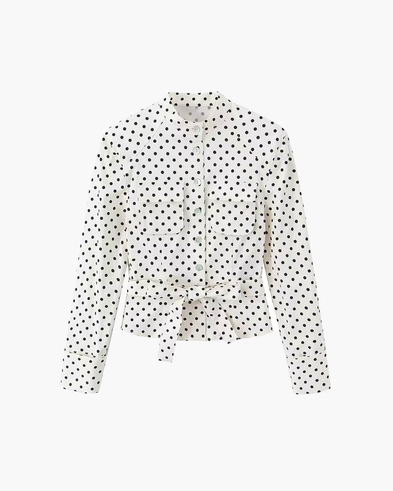 ZEYA - Paige Polka Dot Two - Piece Suit Set