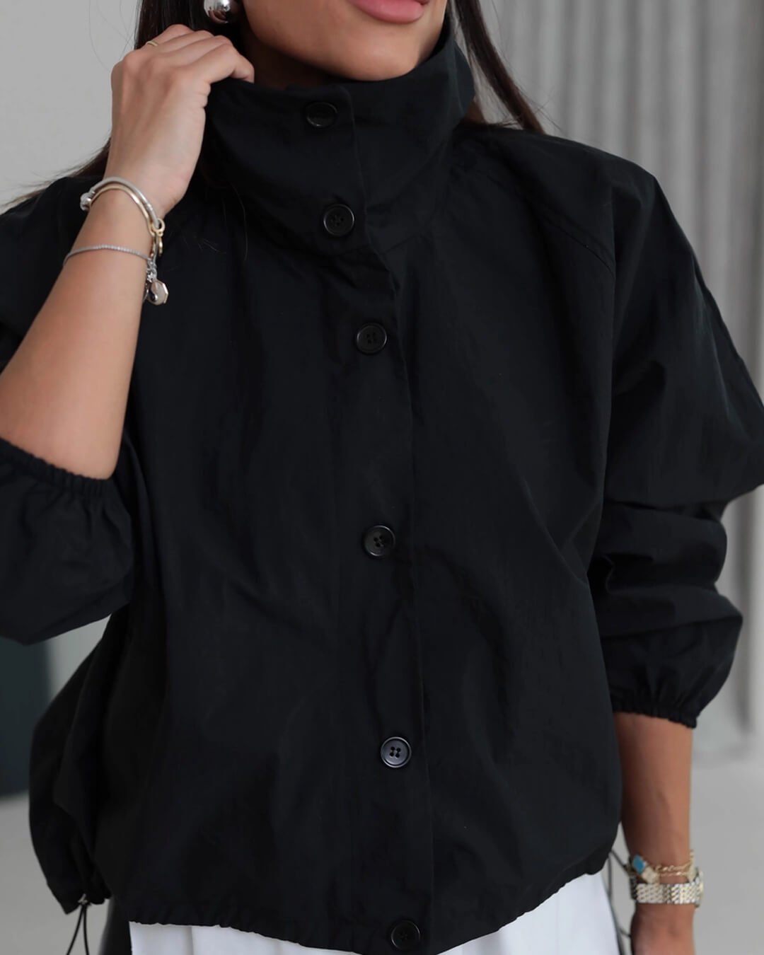 ZEYA - Polly High - Neck Bomber Jacket