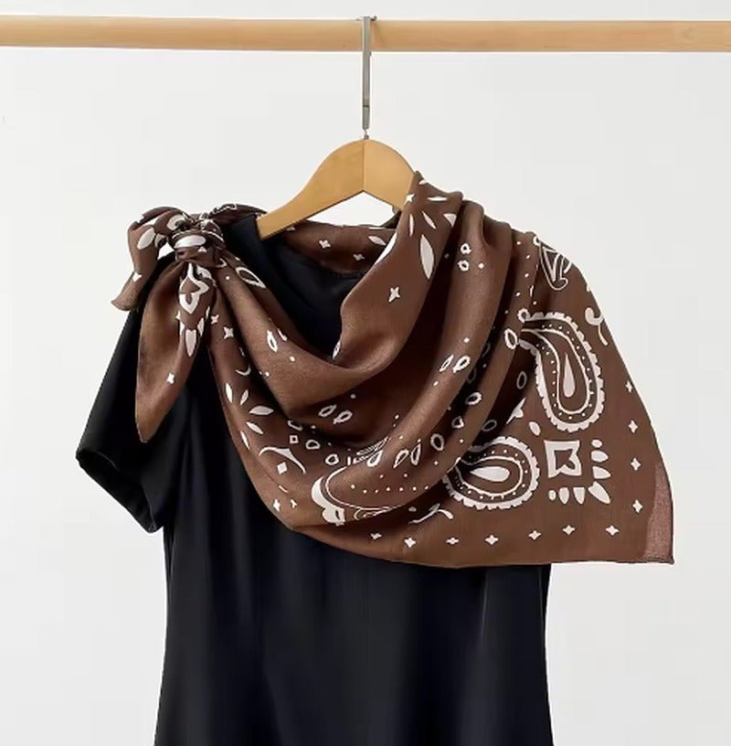 ZEYA - Reese Paisley Knitted Bandana Scarf
