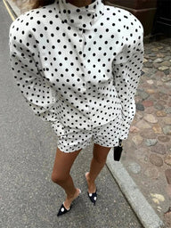 Regine Prickig Set Skjorta & Shorts