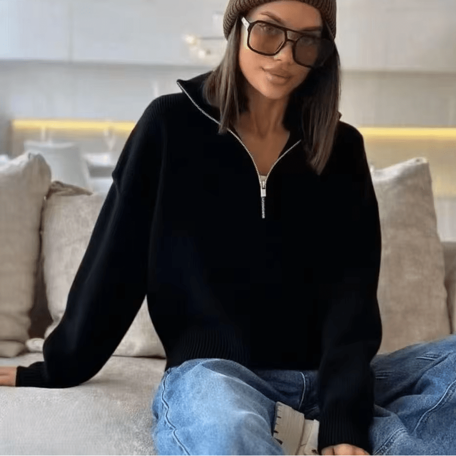ZEYA - Sabrina Half-Zip Knit Sweater