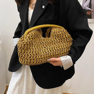 Sabrina Woven Rattan Tote