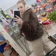 Sandy jacka i fuskpäls