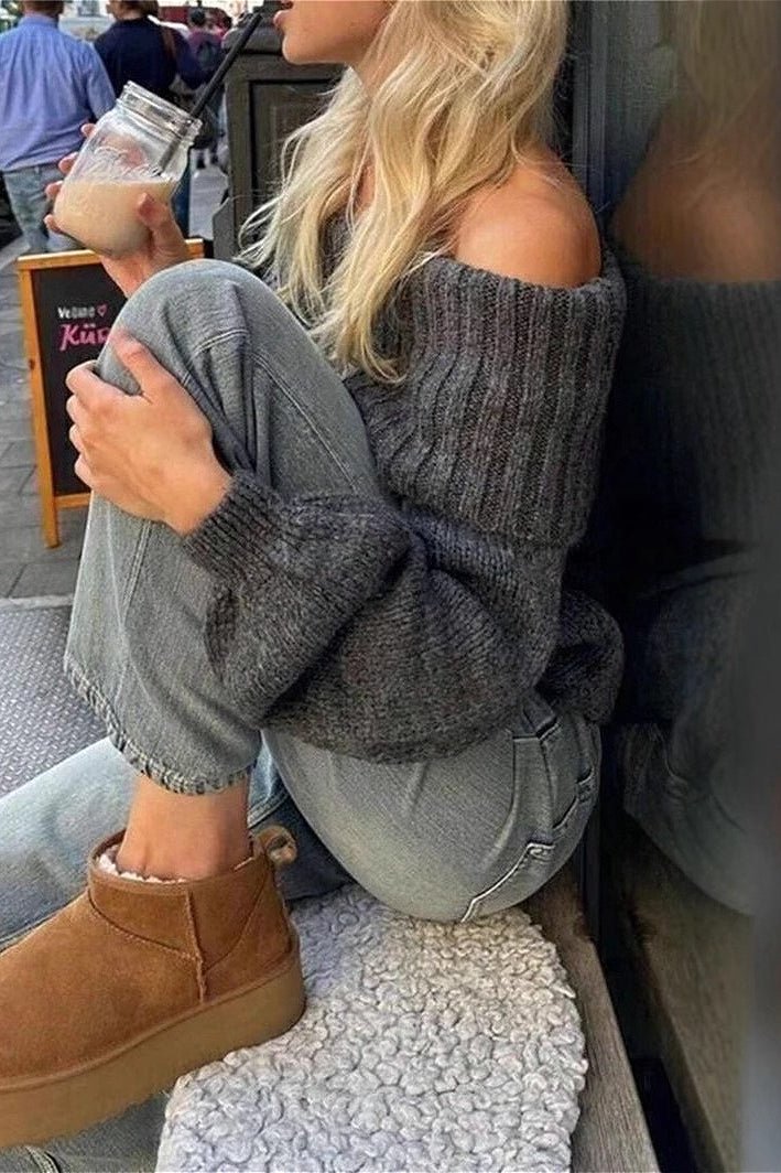 ZEYA - Siena Off - Shoulder Sweater