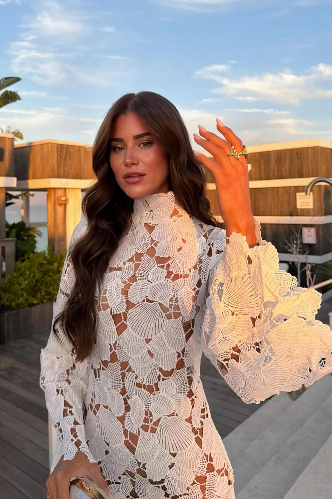 ZEYA - Sienna Lace Cut-Out Mini Dress