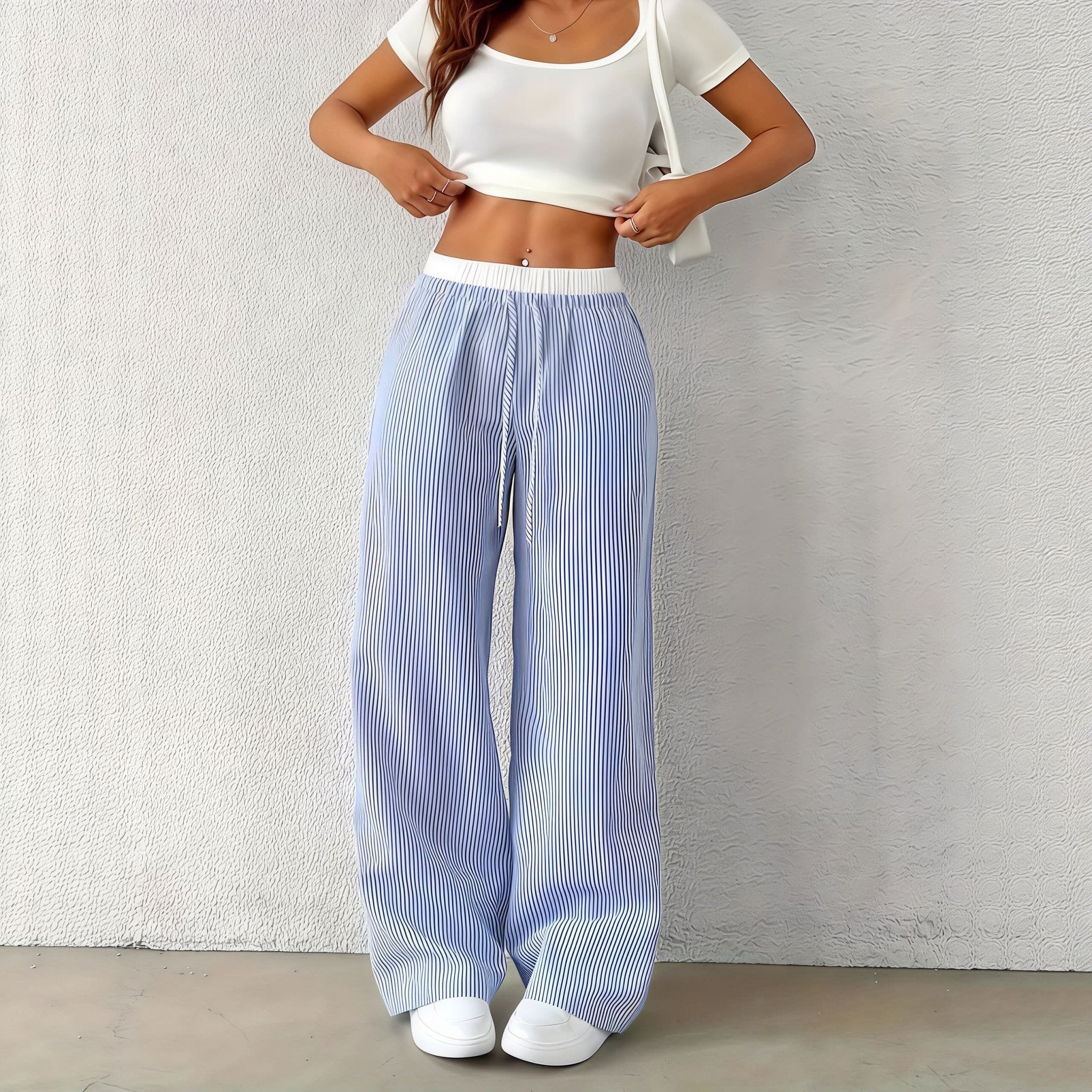 ZEYA - Solara Striped Straight Pants