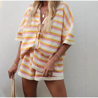 Teresa Striped Knit Two-Piece Set