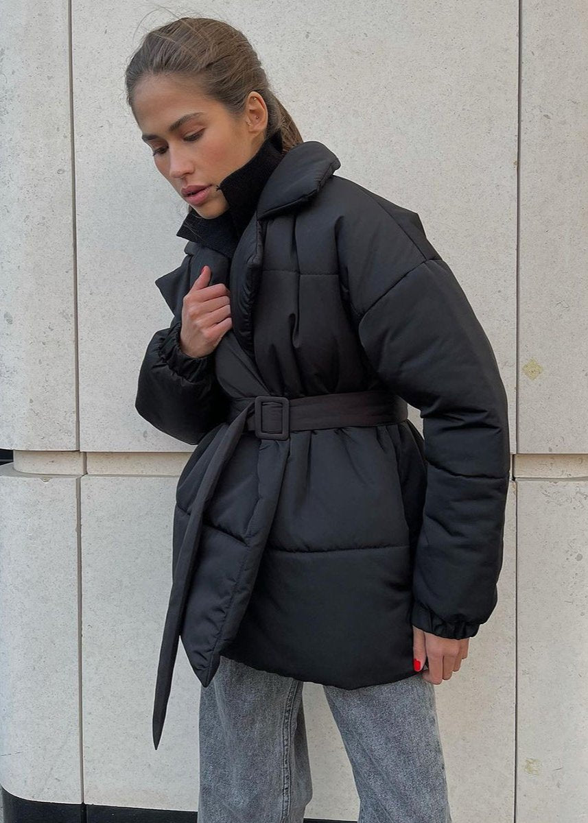 ZEYA - Thalia Belted Puffer Jacket