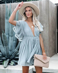 Veda Babydoll Boho Miniklänning
