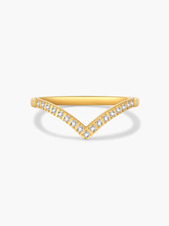 Zariah V-skuren strassring band