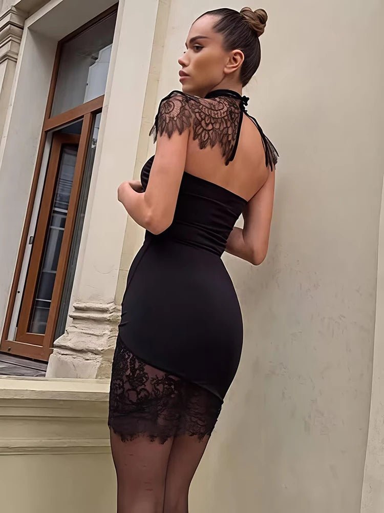 ZEYA - Zoe Lace Backless Bodycon Mini Dress